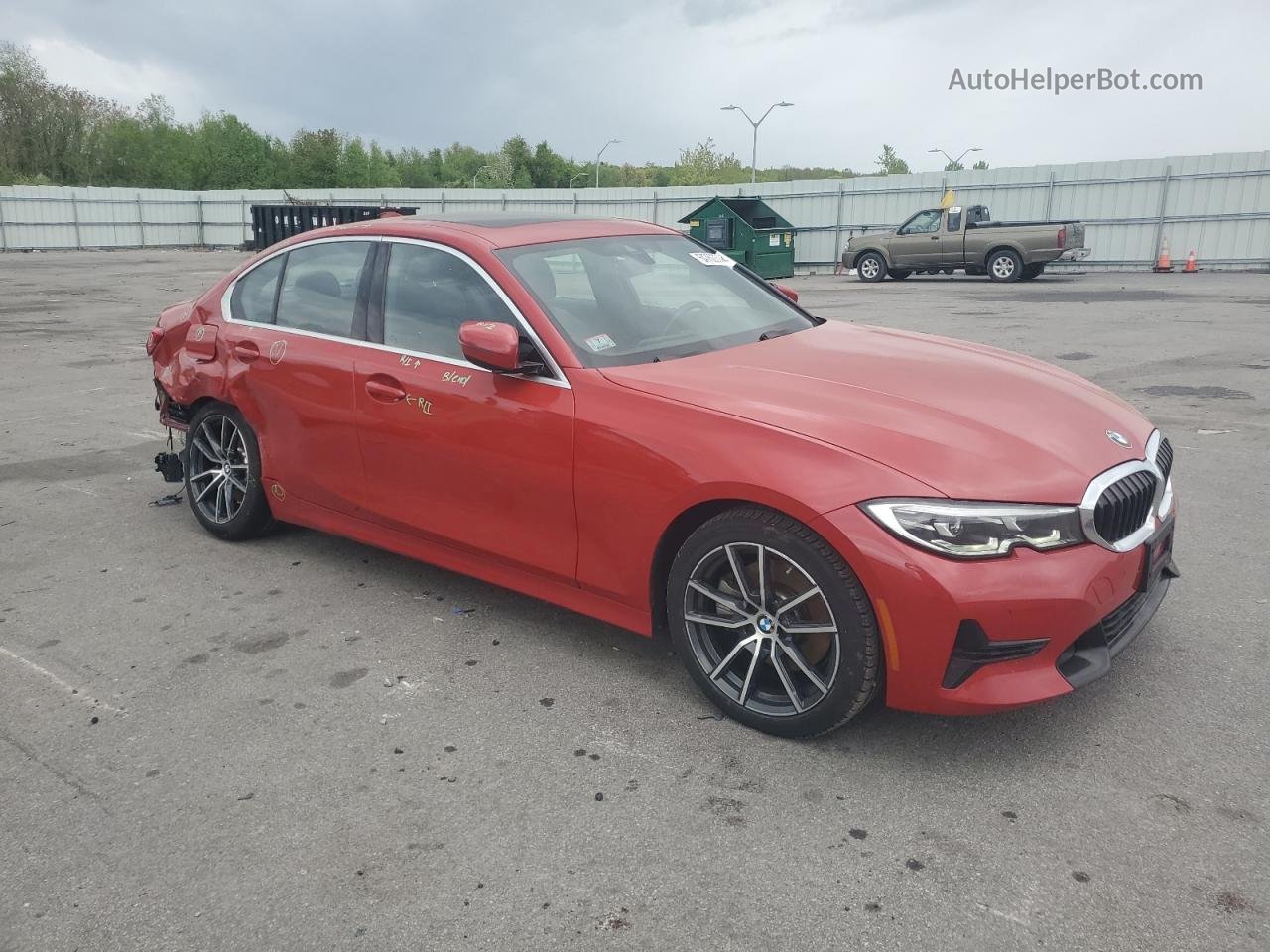 2020 Bmw 330xi  Красный vin: WBA5R7C08LFH72263