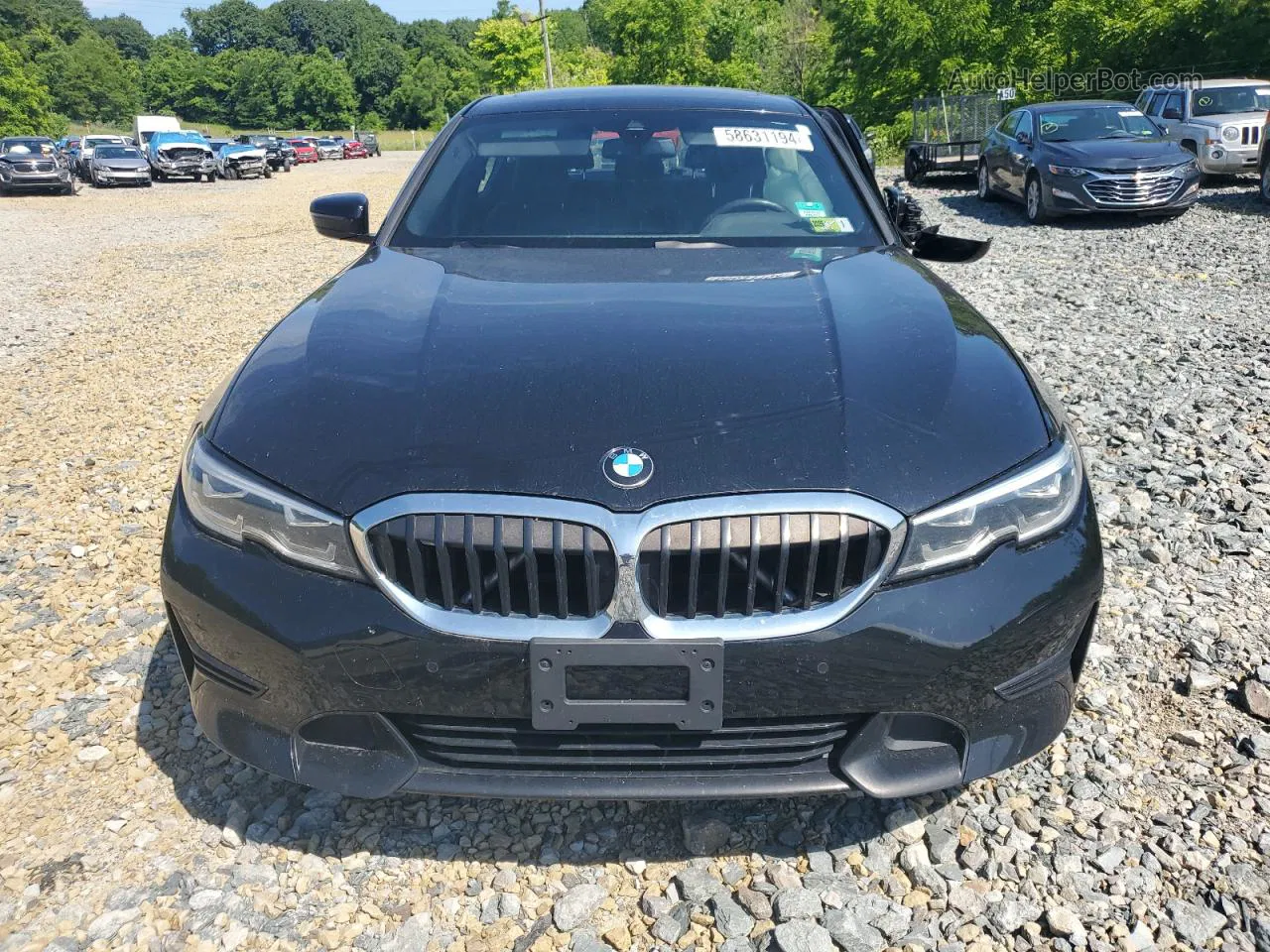 2020 Bmw 330xi  Black vin: WBA5R7C0XLFH40396