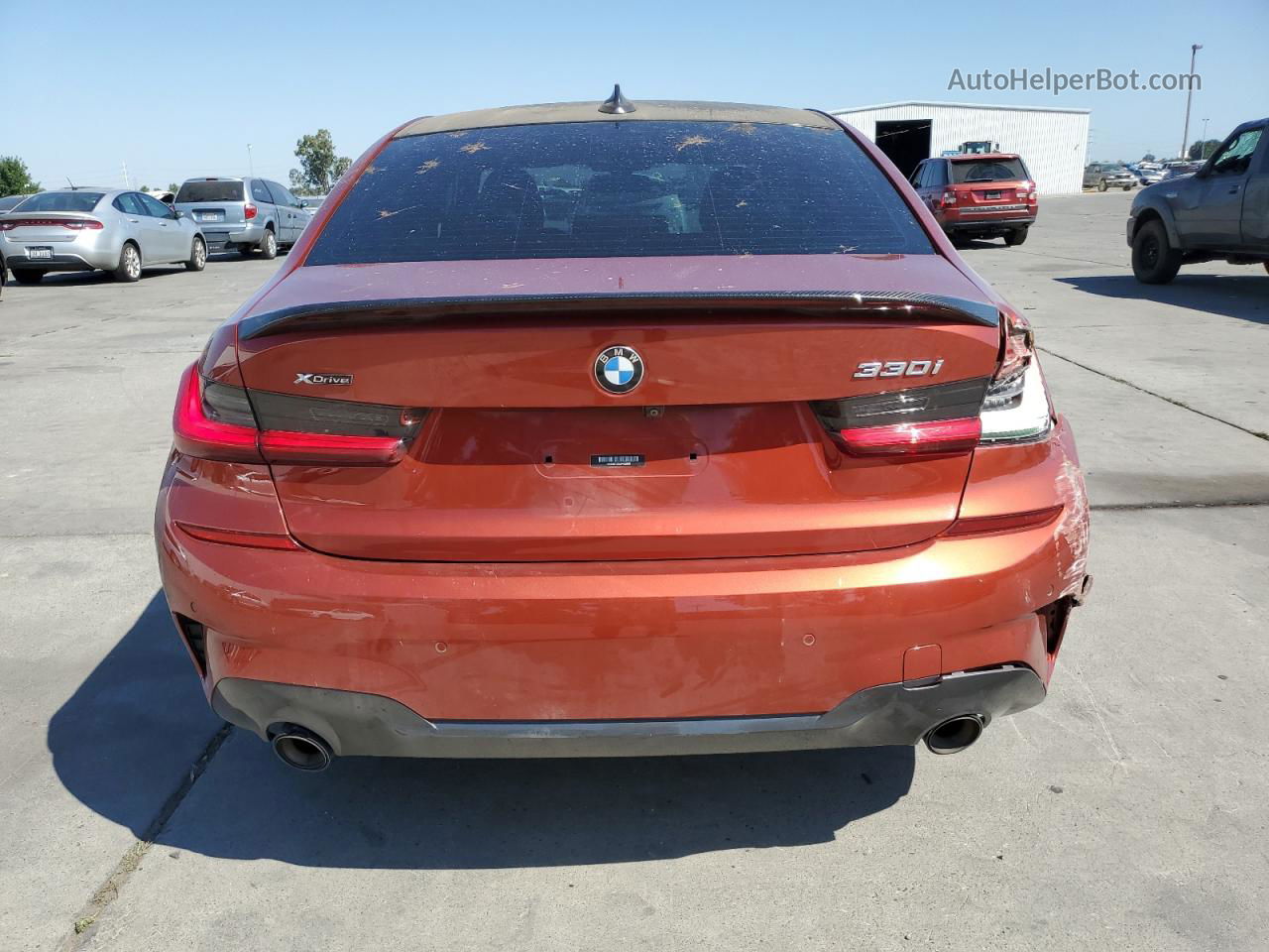 2020 Bmw 330xi  Orange vin: WBA5R7C0XLFH55626