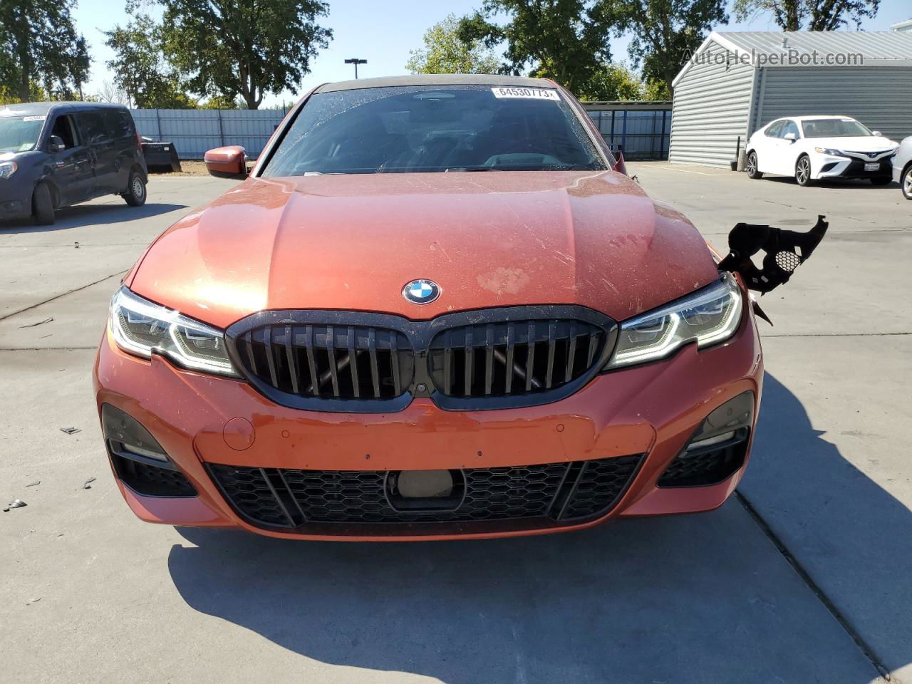 2020 Bmw 330xi  Orange vin: WBA5R7C0XLFH55626