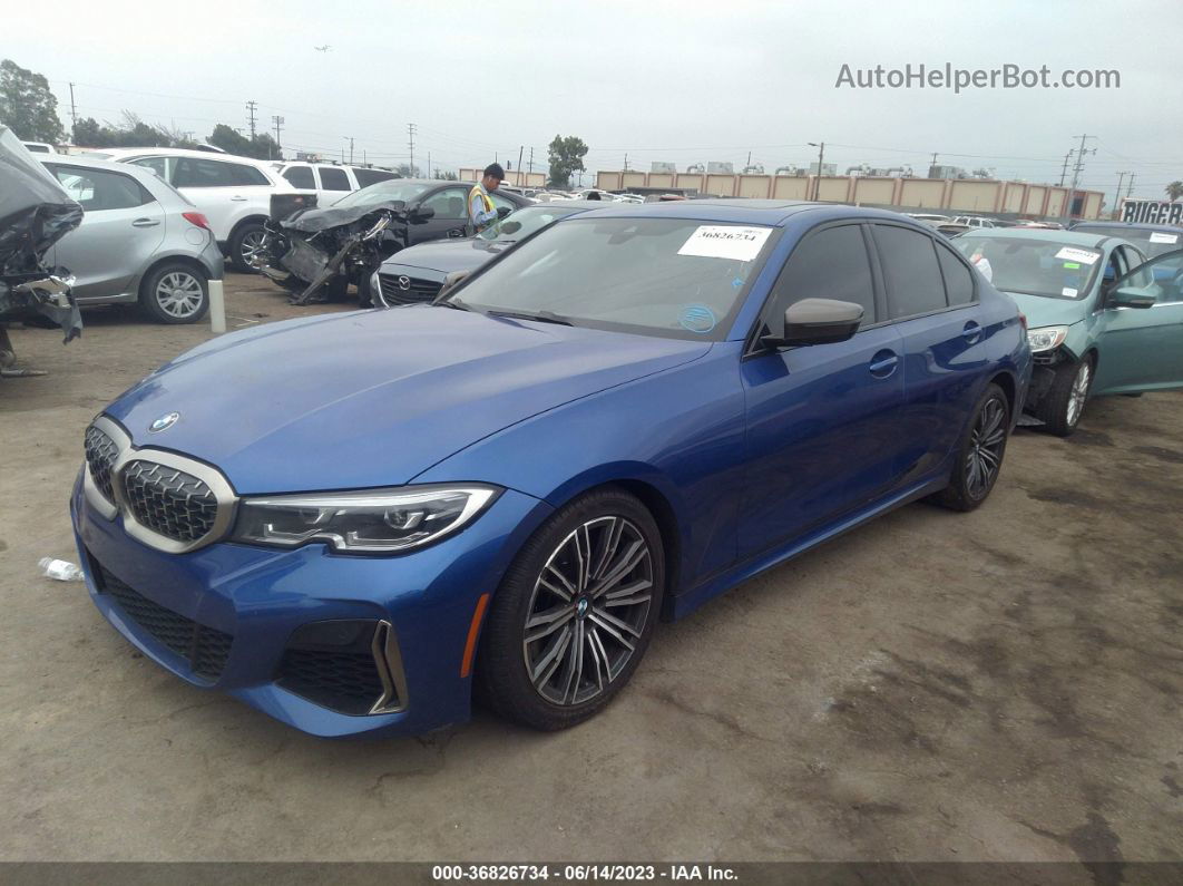 2020 Bmw 3 Series M340i Blue vin: WBA5U7C07LFH10061