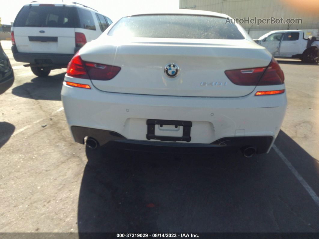 2017 Bmw 6 Series 640i White vin: WBA6D0C39HG639952