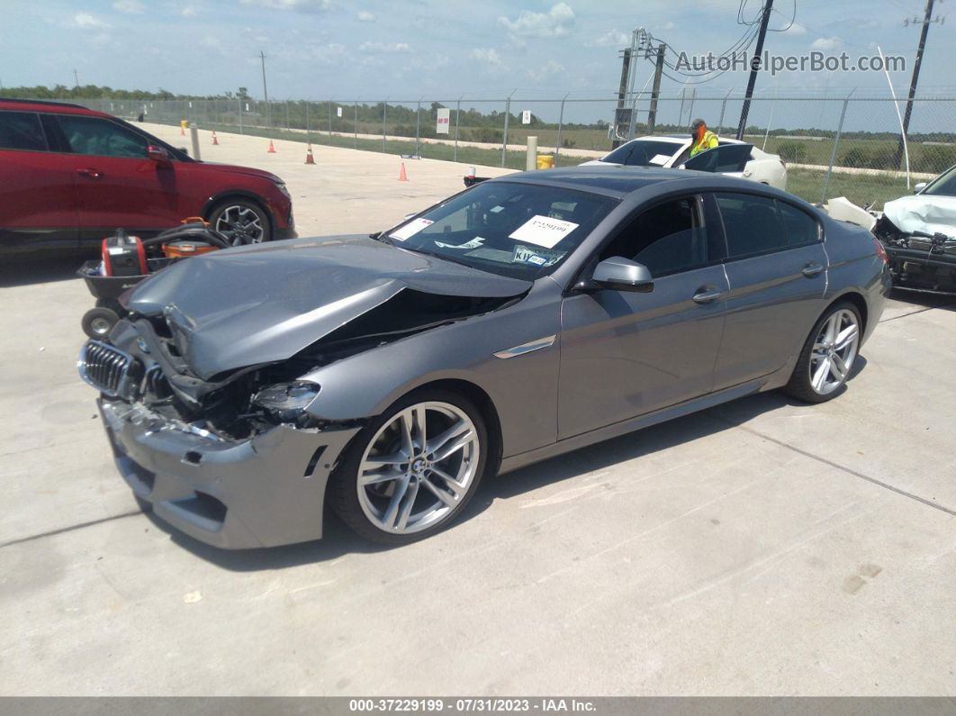 2017 Bmw 6 Series 640i Gray vin: WBA6D0C50HG639498