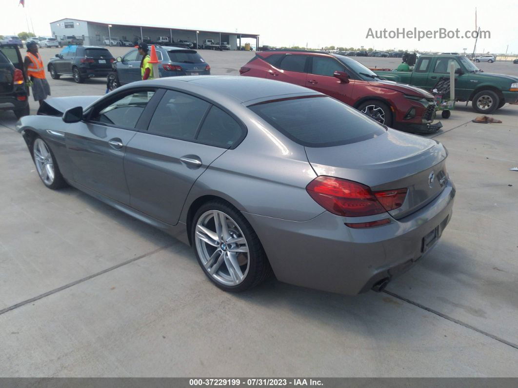 2017 Bmw 6 Series 640i Gray vin: WBA6D0C50HG639498