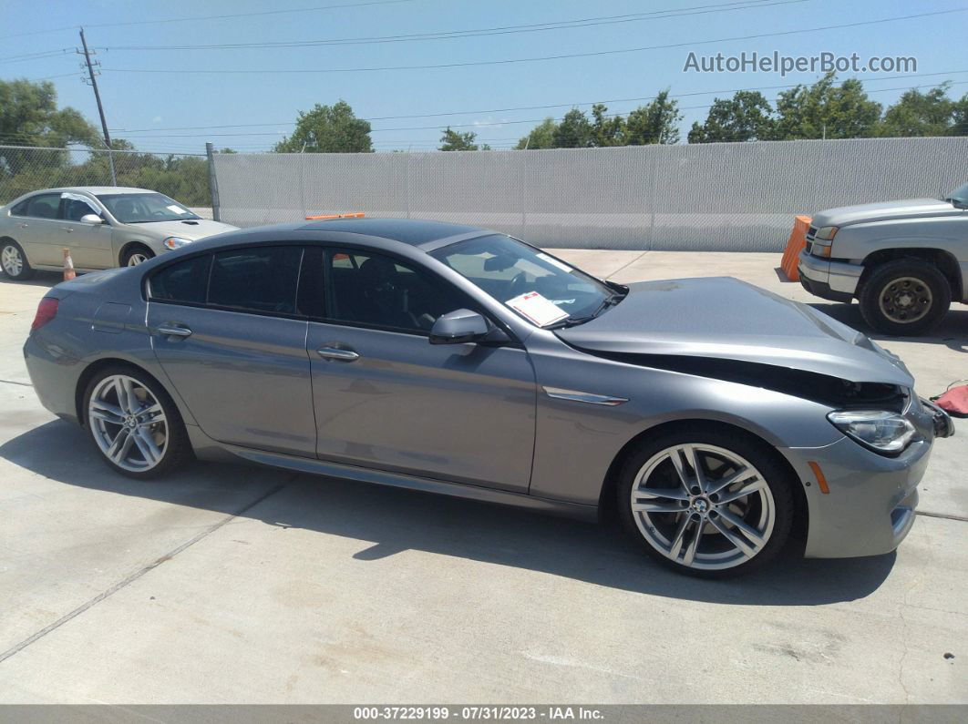 2017 Bmw 6 Series 640i Gray vin: WBA6D0C50HG639498