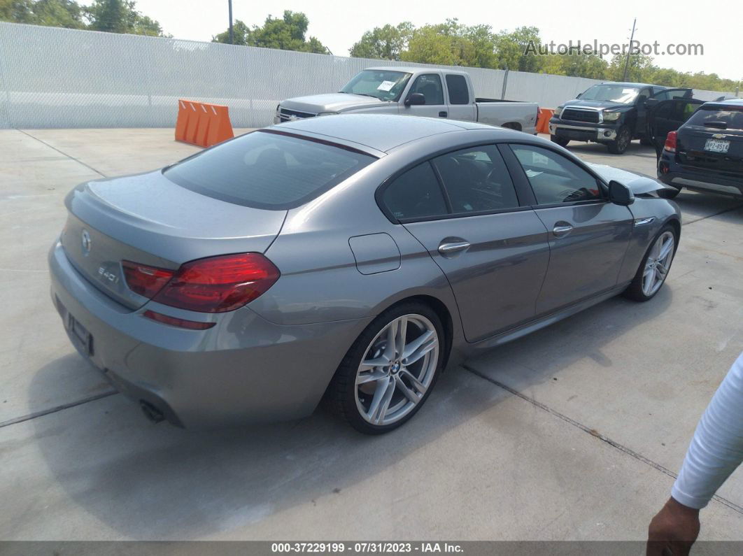 2017 Bmw 6 Series 640i Gray vin: WBA6D0C50HG639498