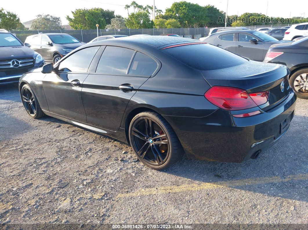 2017 Bmw 6 Series 640i Black vin: WBA6D0C54HG639701