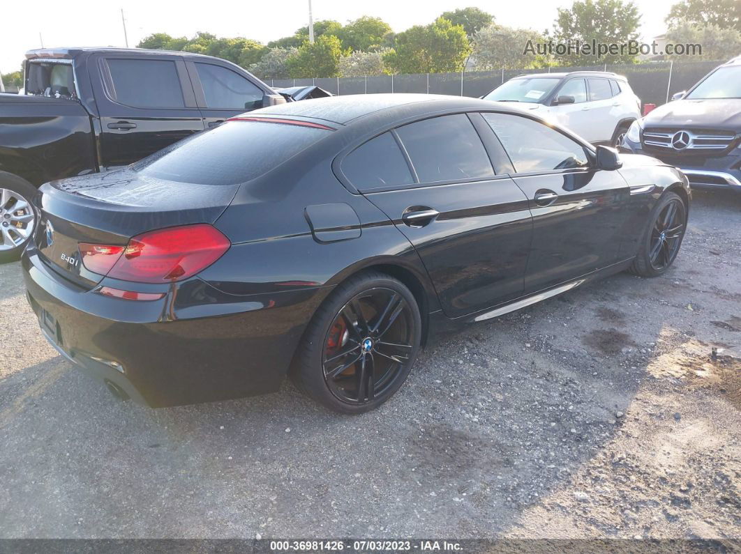 2017 Bmw 6 Series 640i Black vin: WBA6D0C54HG639701