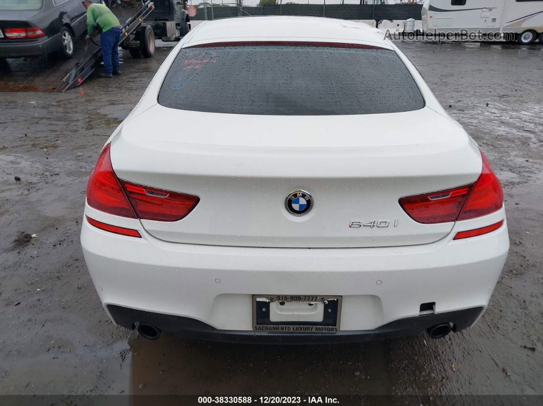 2017 Bmw 640i Gran Coupe   White vin: WBA6D0C58HG639605