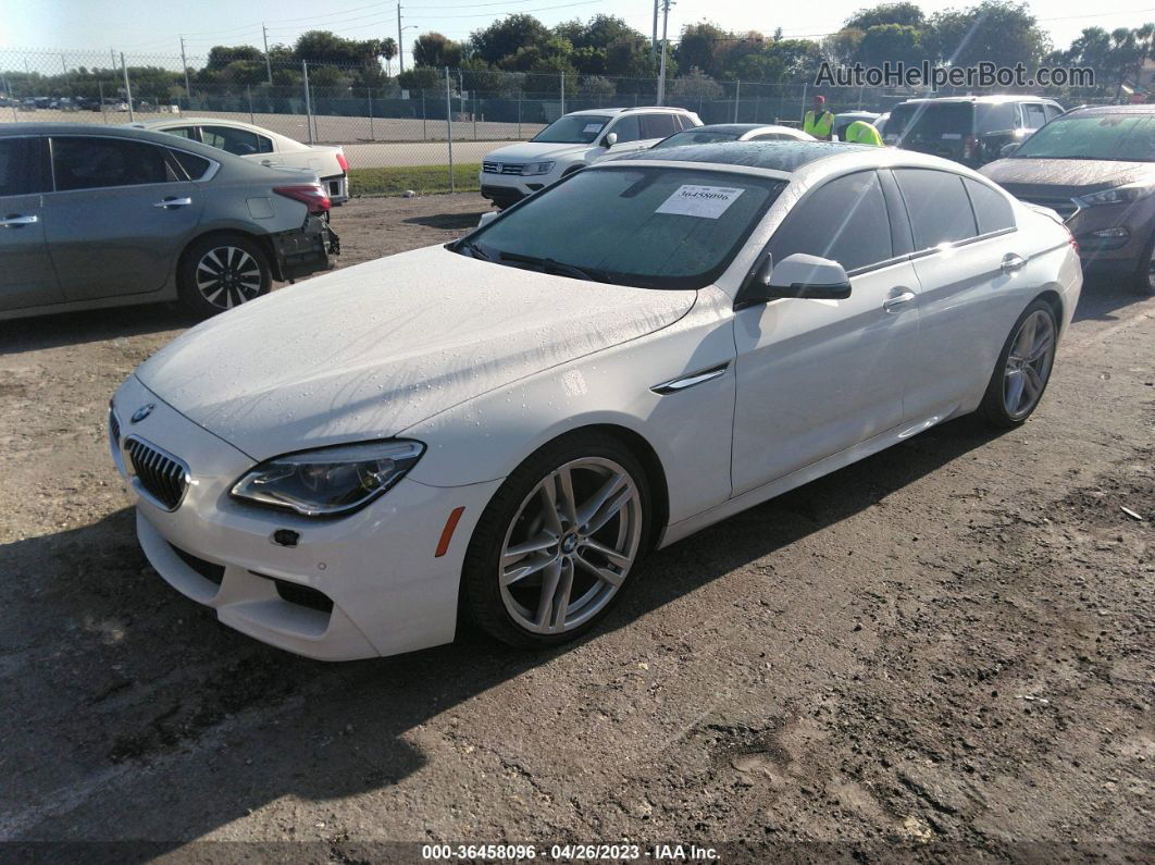 2017 Bmw 6 Series 640i White vin: WBA6D0C5XHG639539