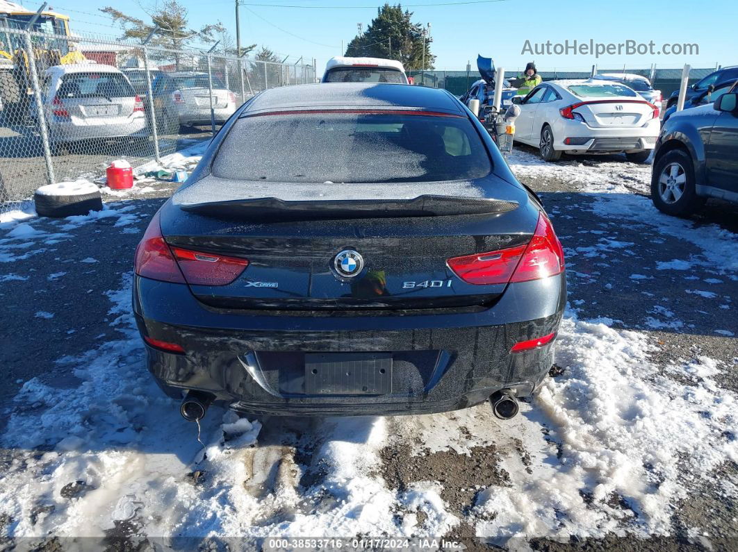 2017 Bmw 640i Gran Coupe Xdrive Black vin: WBA6D2C52HGT66429