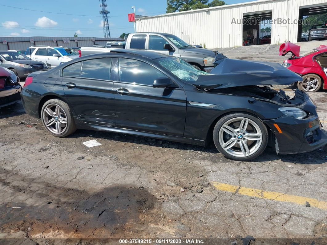 2017 Bmw 640i Gran Coupe Xdrive Black vin: WBA6D2C56HGT66384