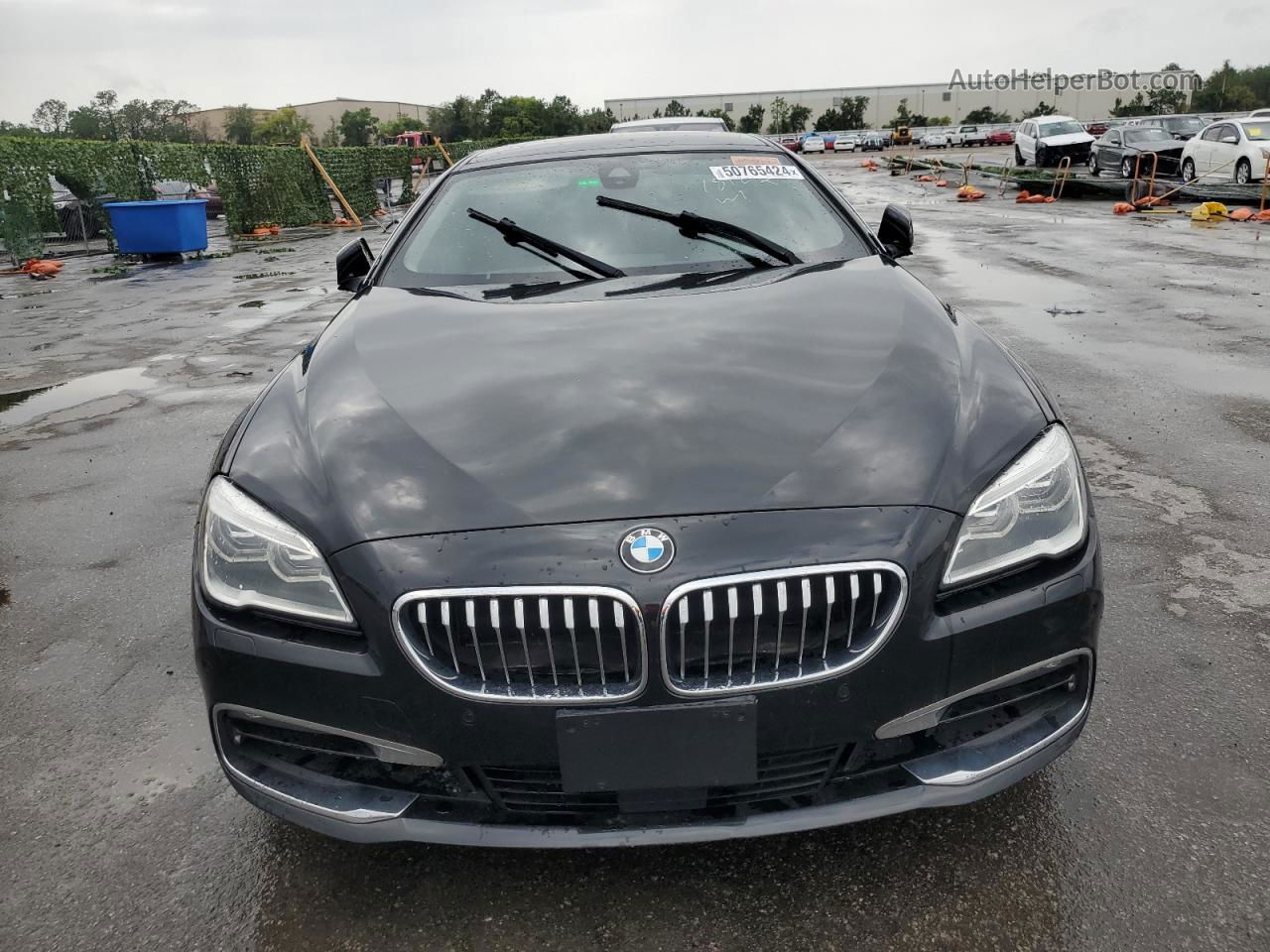 2017 Bmw 640 Xi Gran Coupe Black vin: WBA6D2C58HGT66385