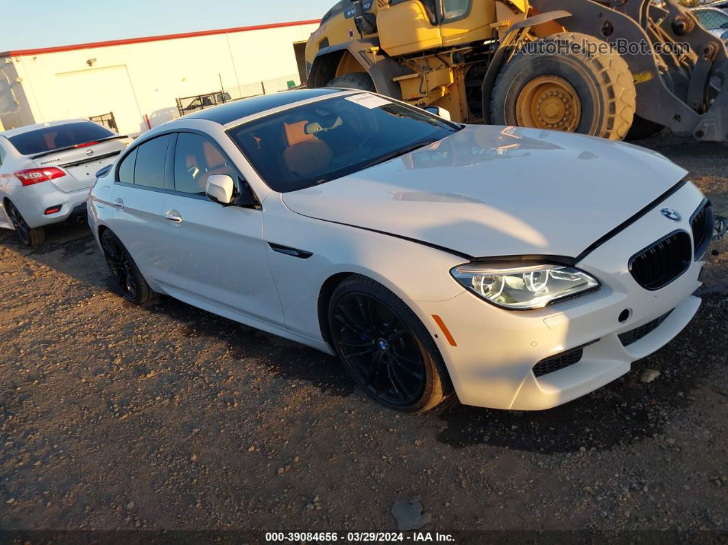 2017 Bmw 650i Gran Coupe   White vin: WBA6D4C32HD981333