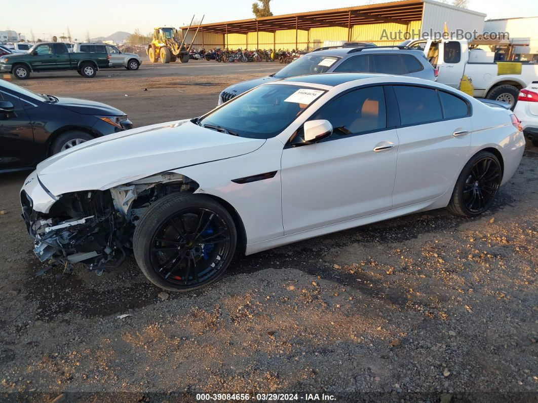 2017 Bmw 650i Gran Coupe   White vin: WBA6D4C32HD981333