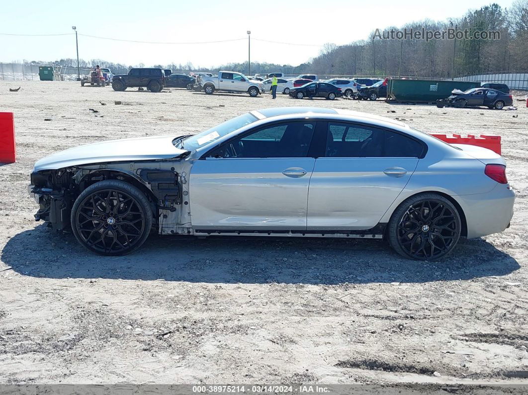 2017 Bmw 650i Gran Coupe   Silver vin: WBA6D4C50HD977749