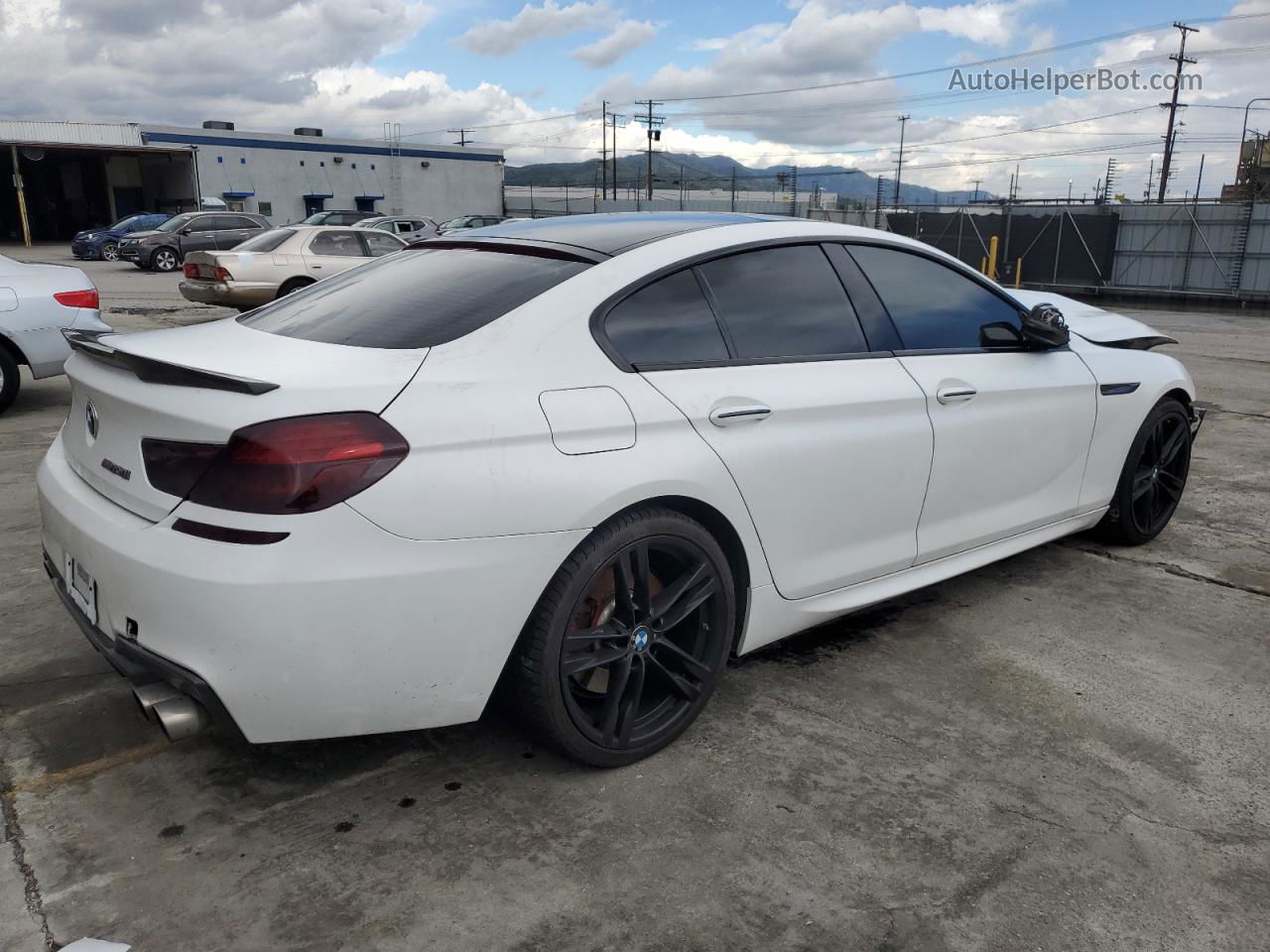 2017 Bmw 650 I Gran Coupe White vin: WBA6D4C57HD977831