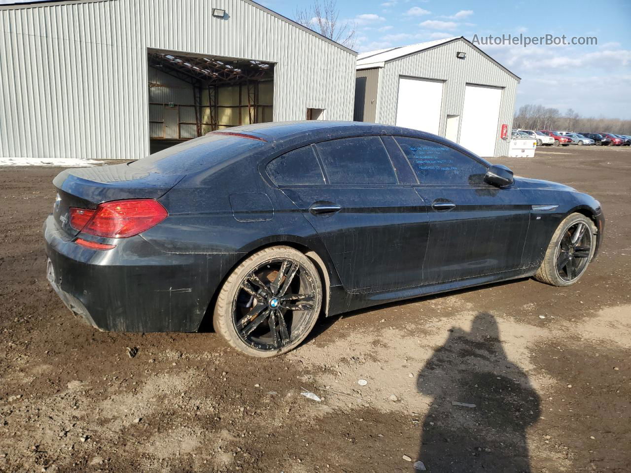 2017 Bmw 650 Xi Gran Coupe Black vin: WBA6D6C31HG388587