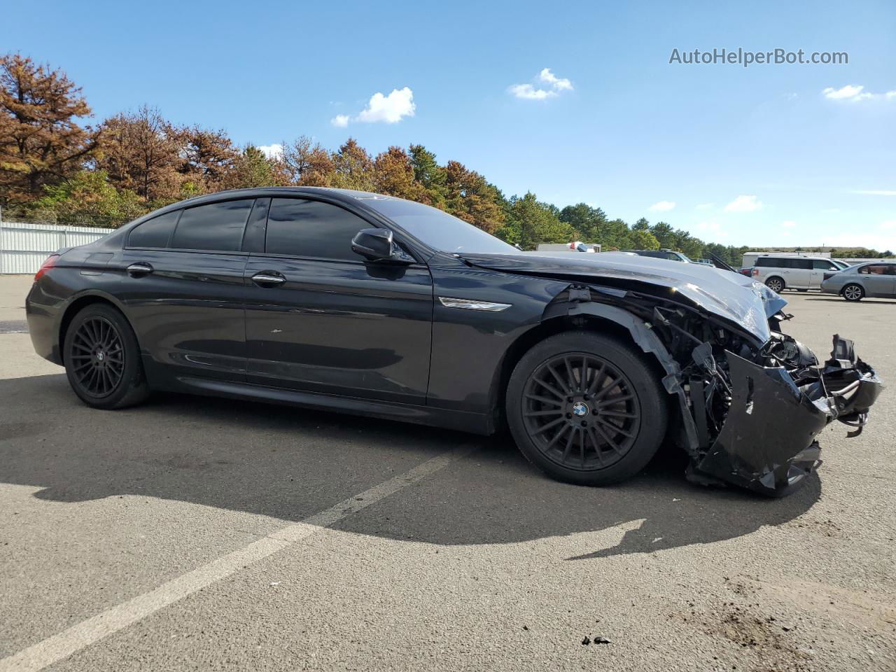 2017 Bmw 650 Xi Gran Coupe Black vin: WBA6D6C51HG388350