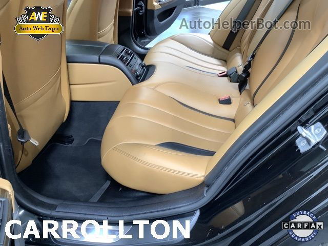 2017 Bmw 6 Series 650i Xdrive Black vin: WBA6D6C58HG388295