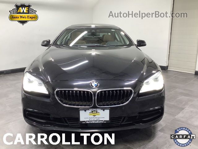 2017 Bmw 6 Series 650i Xdrive Black vin: WBA6D6C58HG388295