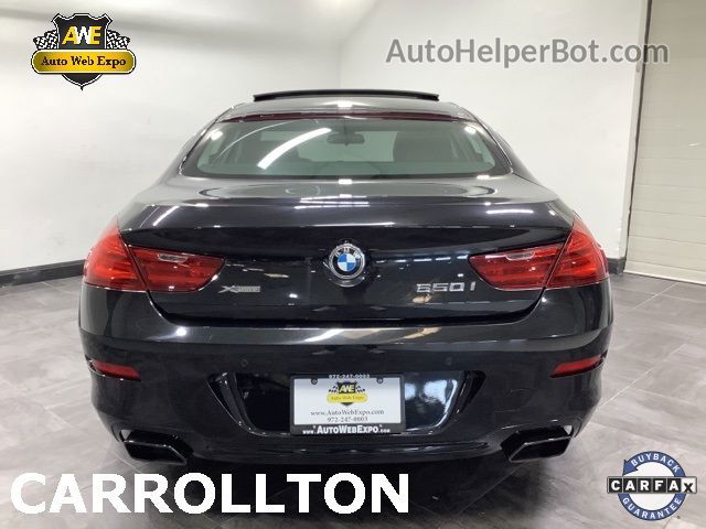 2017 Bmw 6 Series 650i Xdrive Black vin: WBA6D6C58HG388295