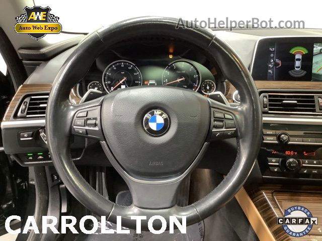 2017 Bmw 6 Series 650i Xdrive Black vin: WBA6D6C58HG388295