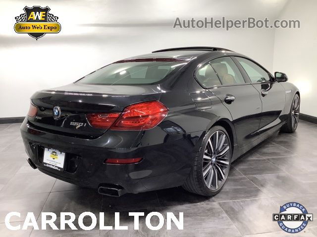 2017 Bmw 6 Series 650i Xdrive Black vin: WBA6D6C58HG388295