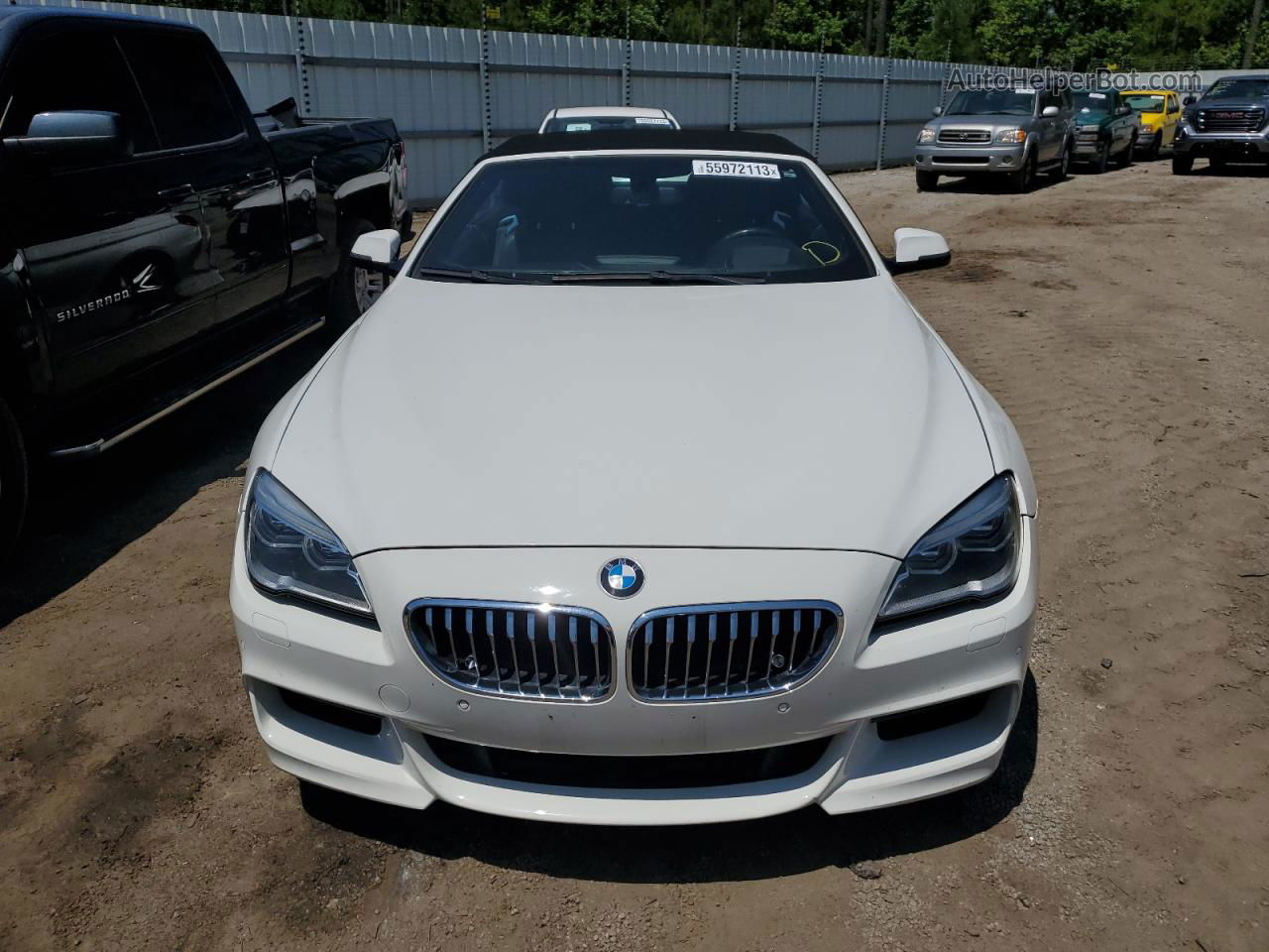 2017 Bmw 640 I White vin: WBA6F1C50HGT83394