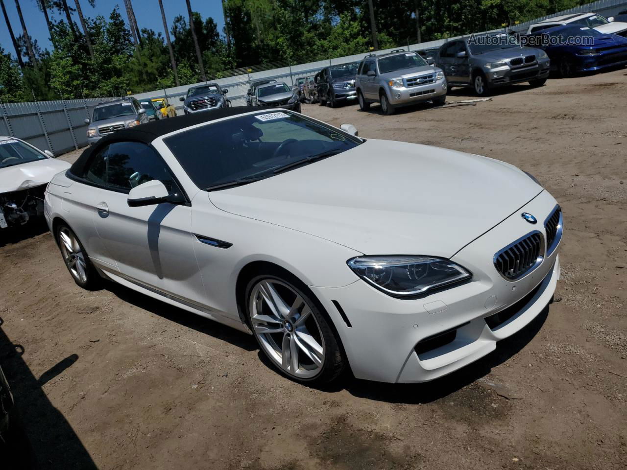 2017 Bmw 640 I White vin: WBA6F1C50HGT83394