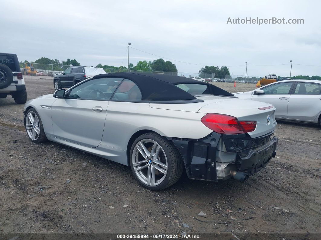 2017 Bmw 640i   Silver vin: WBA6F1C52HGT83560