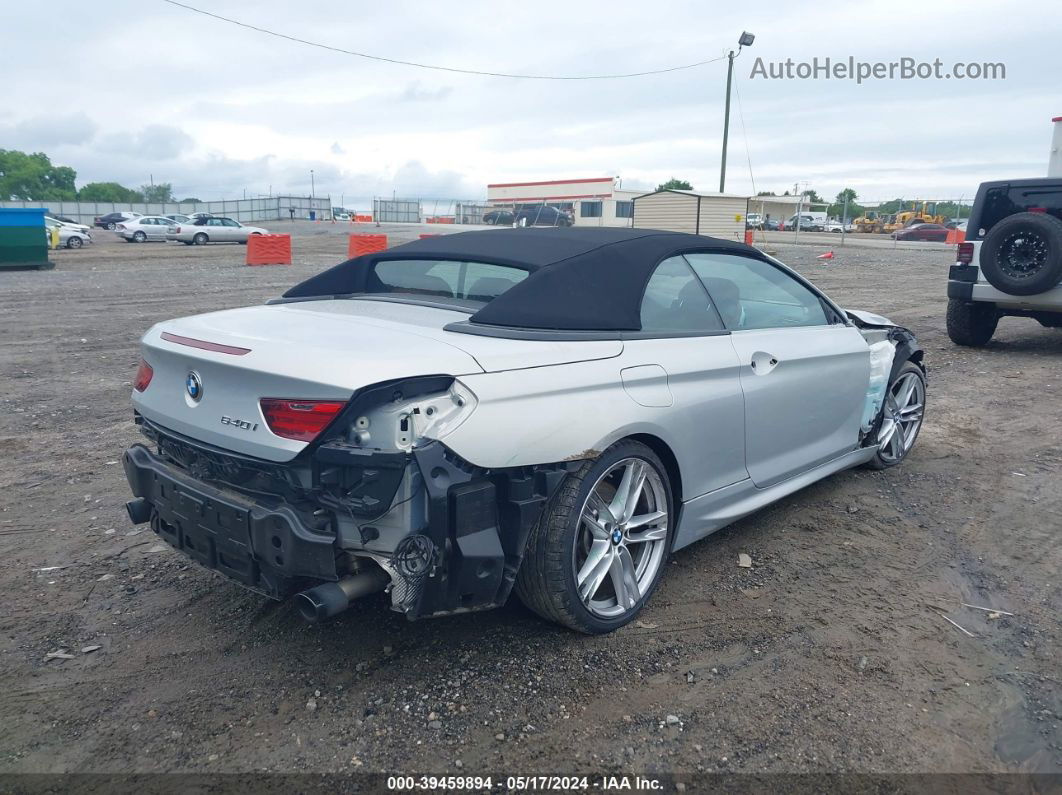 2017 Bmw 640i   Silver vin: WBA6F1C52HGT83560