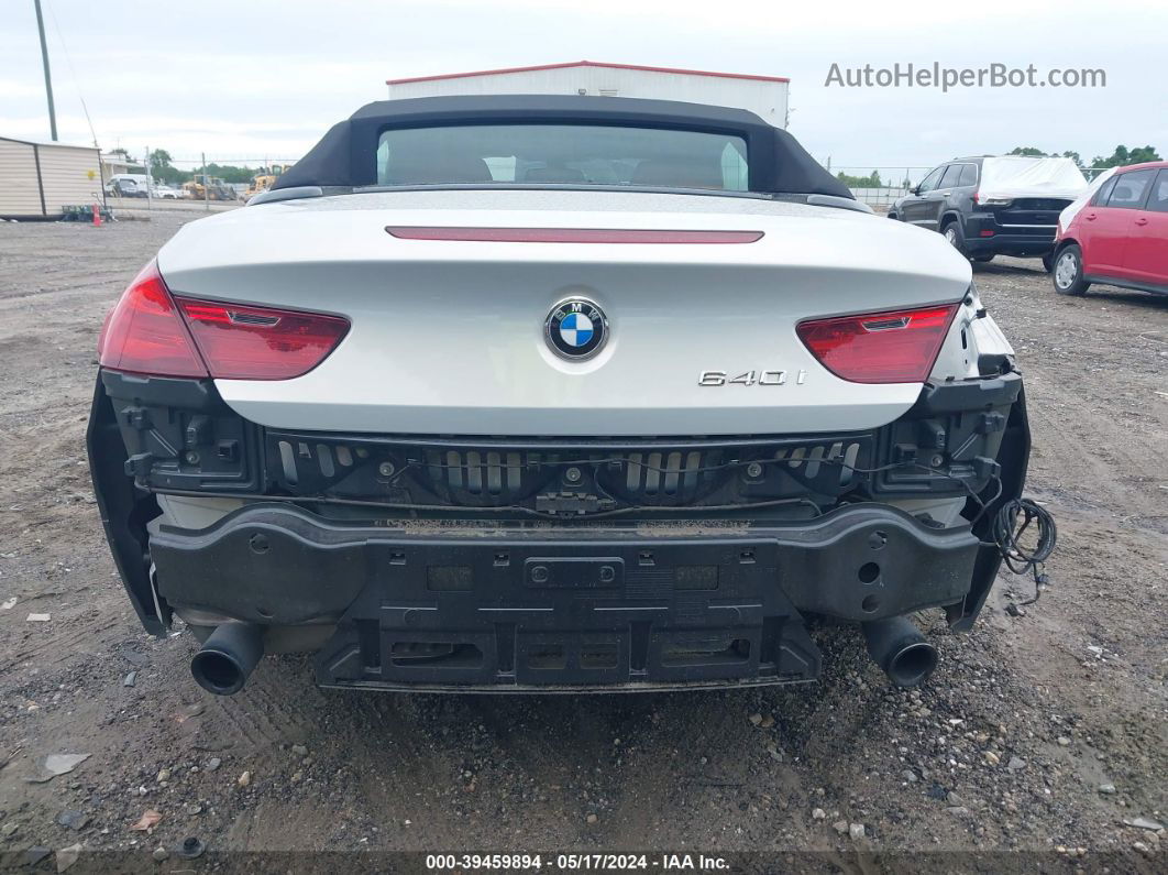 2017 Bmw 640i   Silver vin: WBA6F1C52HGT83560