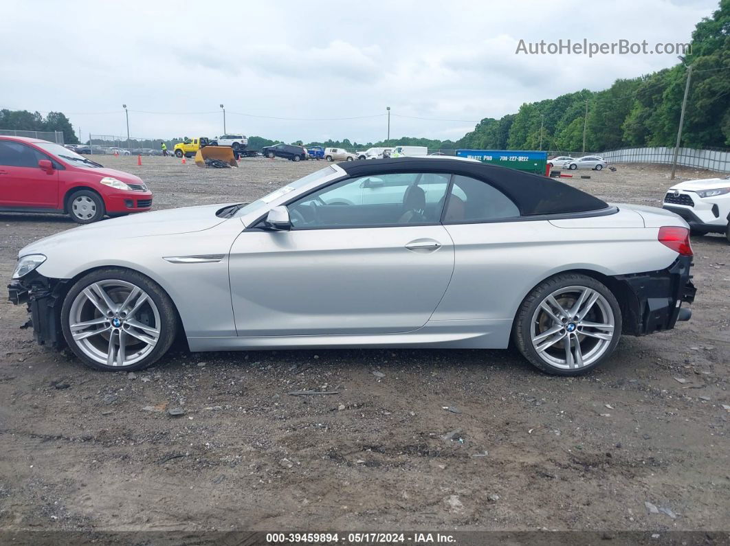 2017 Bmw 640i   Silver vin: WBA6F1C52HGT83560