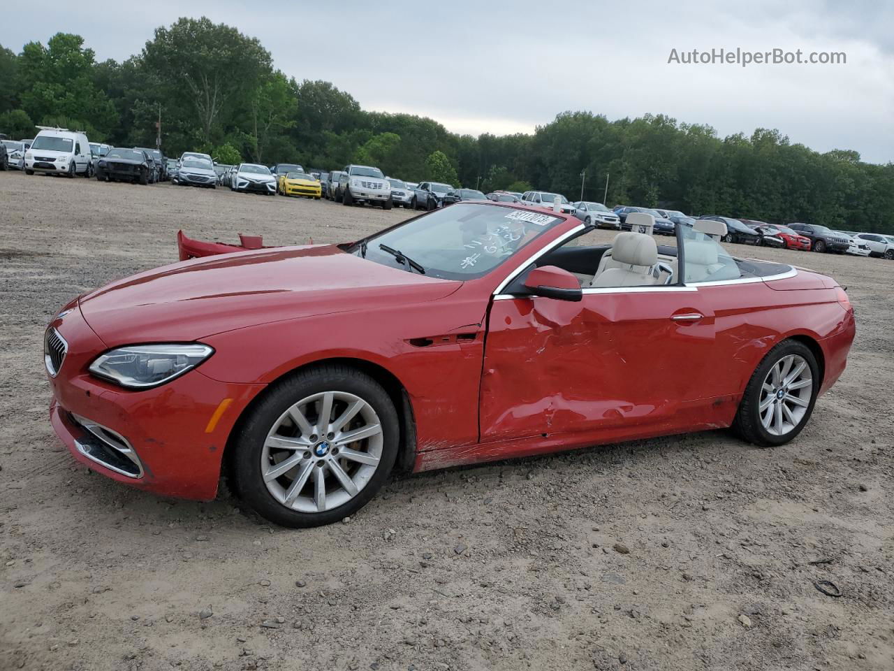 2017 Bmw 640 Xi Red vin: WBA6F3C57HD994763