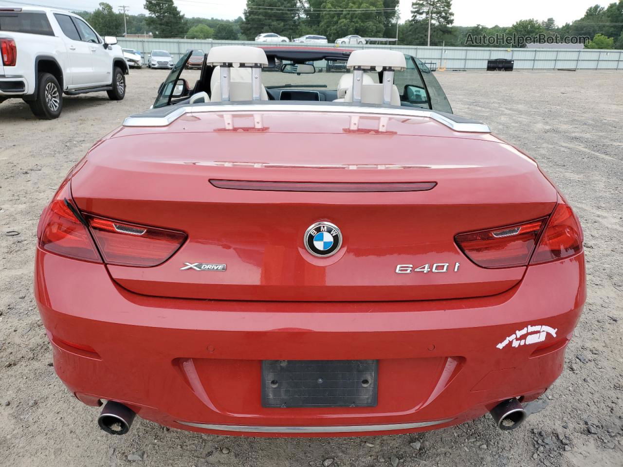 2017 Bmw 640 Xi Red vin: WBA6F3C57HD994763