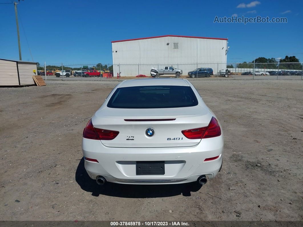 2017 Bmw 6 Series 640i White vin: WBA6H1C57HD933055