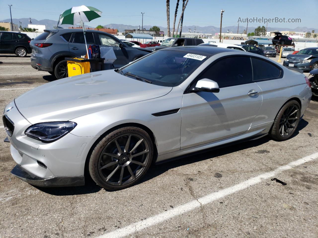 2017 Bmw 640 I Silver vin: WBA6H1C59HD933073