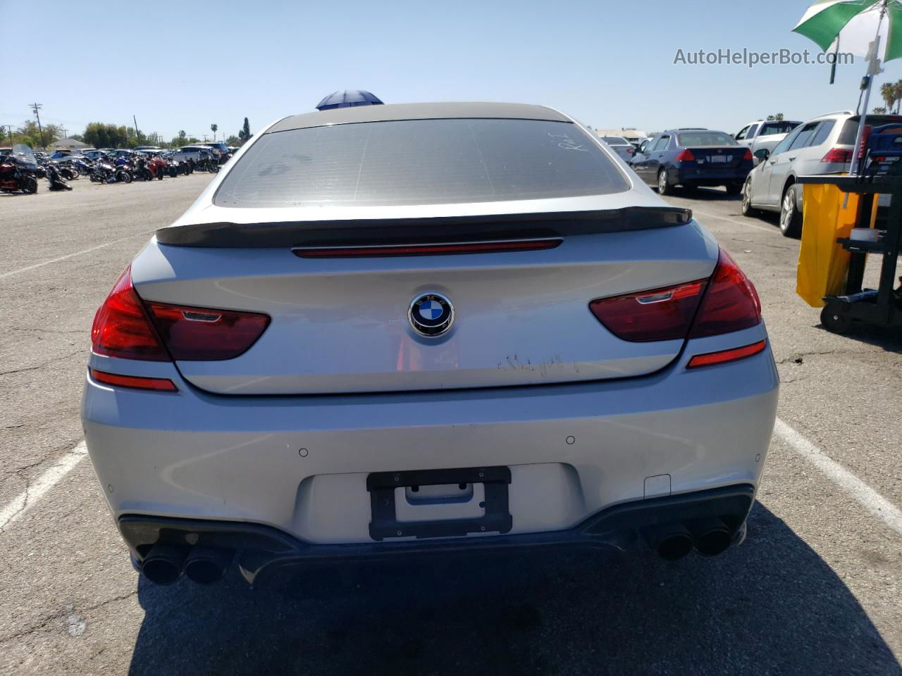 2017 Bmw 640 I Silver vin: WBA6H1C59HD933073