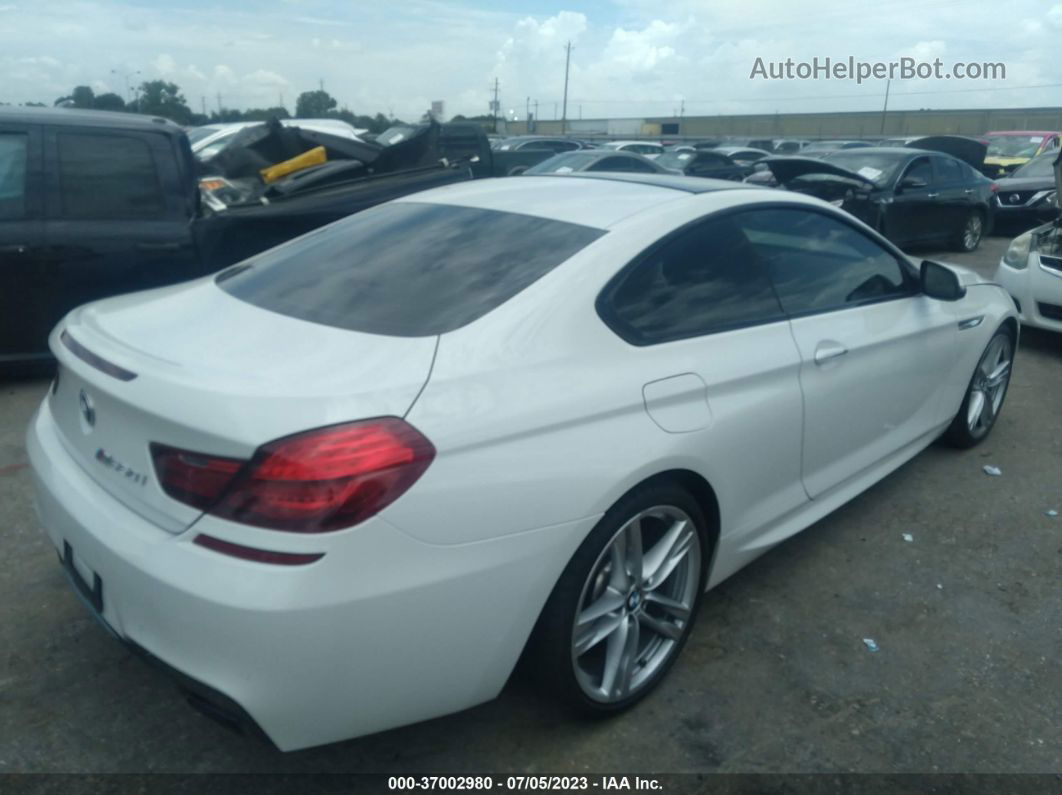 2017 Bmw 6 Series 650i White vin: WBA6H5C36HGJ88285