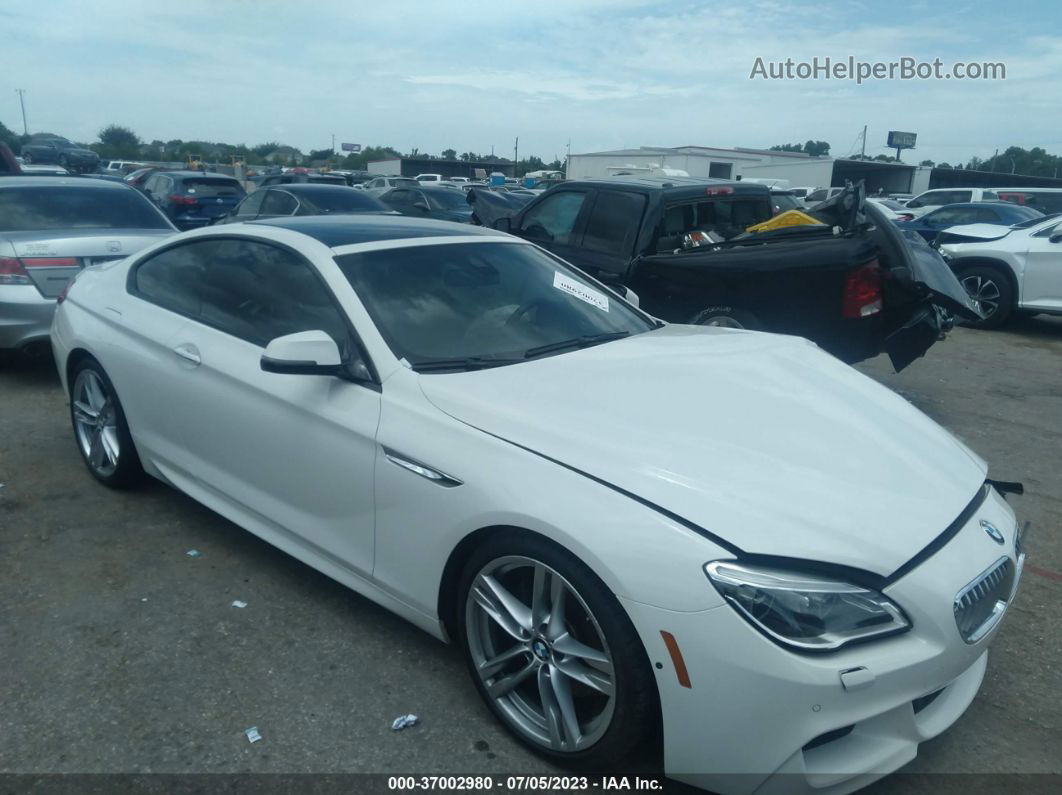 2017 Bmw 6 Series 650i White vin: WBA6H5C36HGJ88285