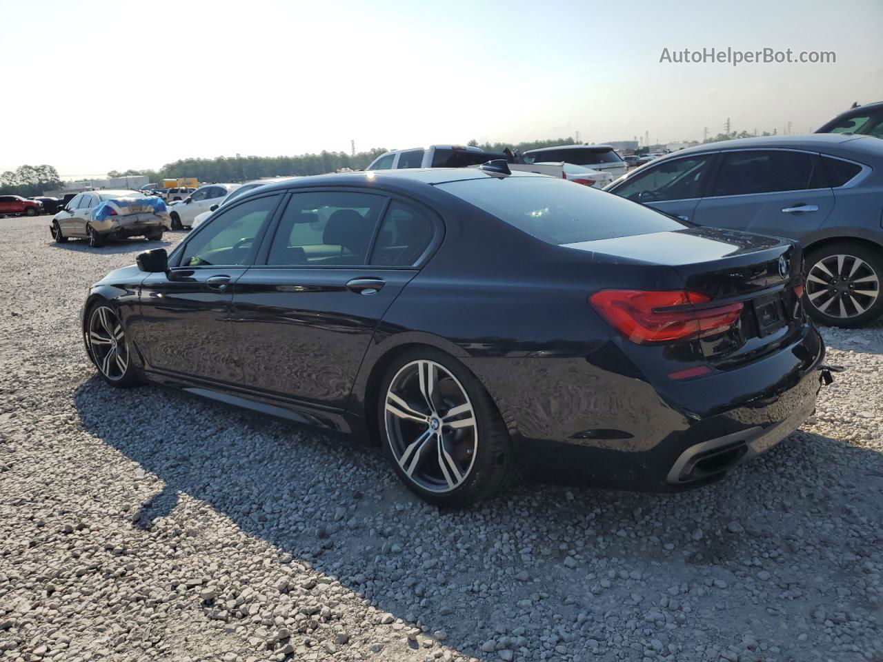 2019 Bmw 740 I Blue vin: WBA7E2C50KB216499