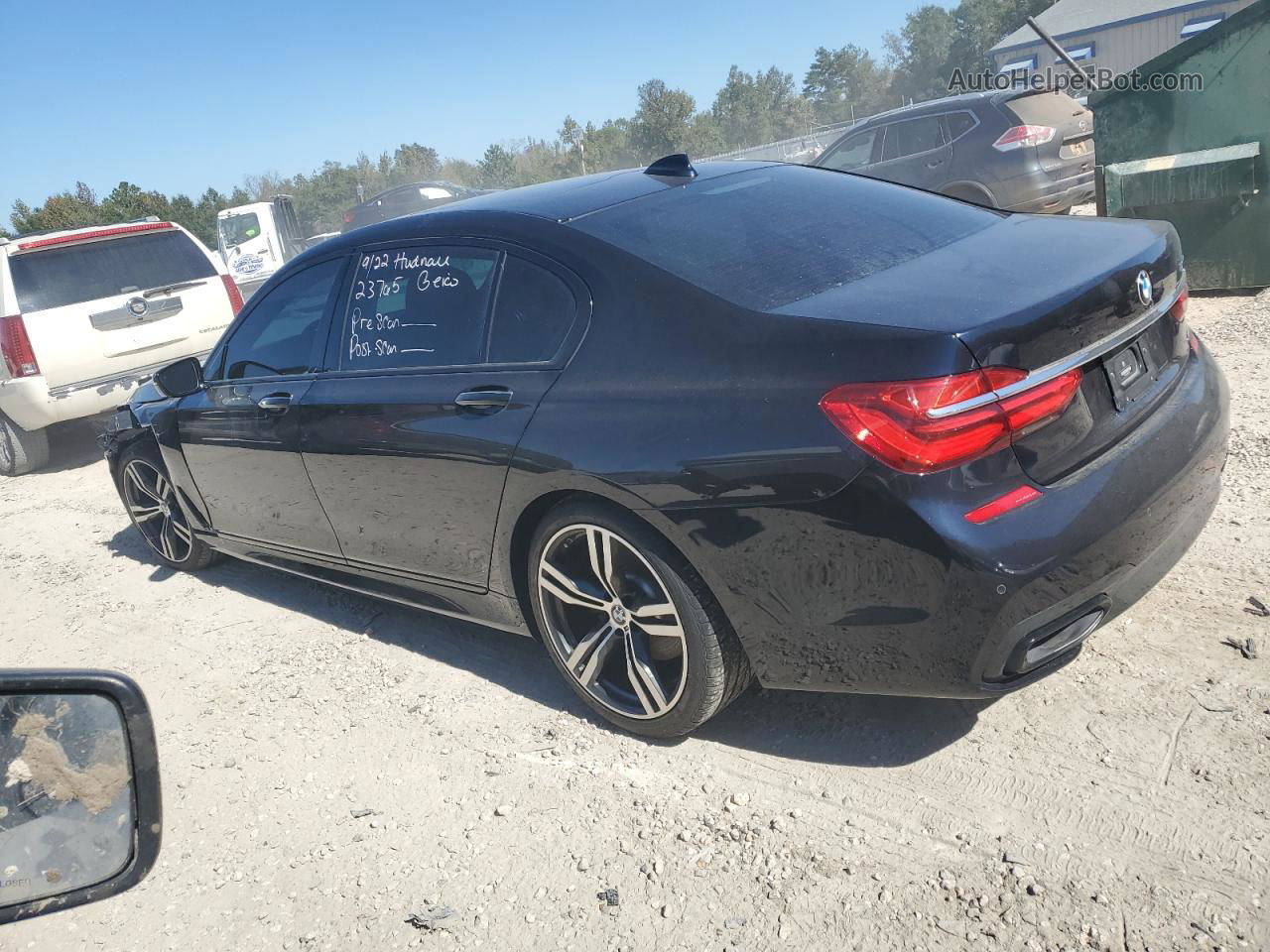 2019 Bmw 740 I Black vin: WBA7E2C50KB217281