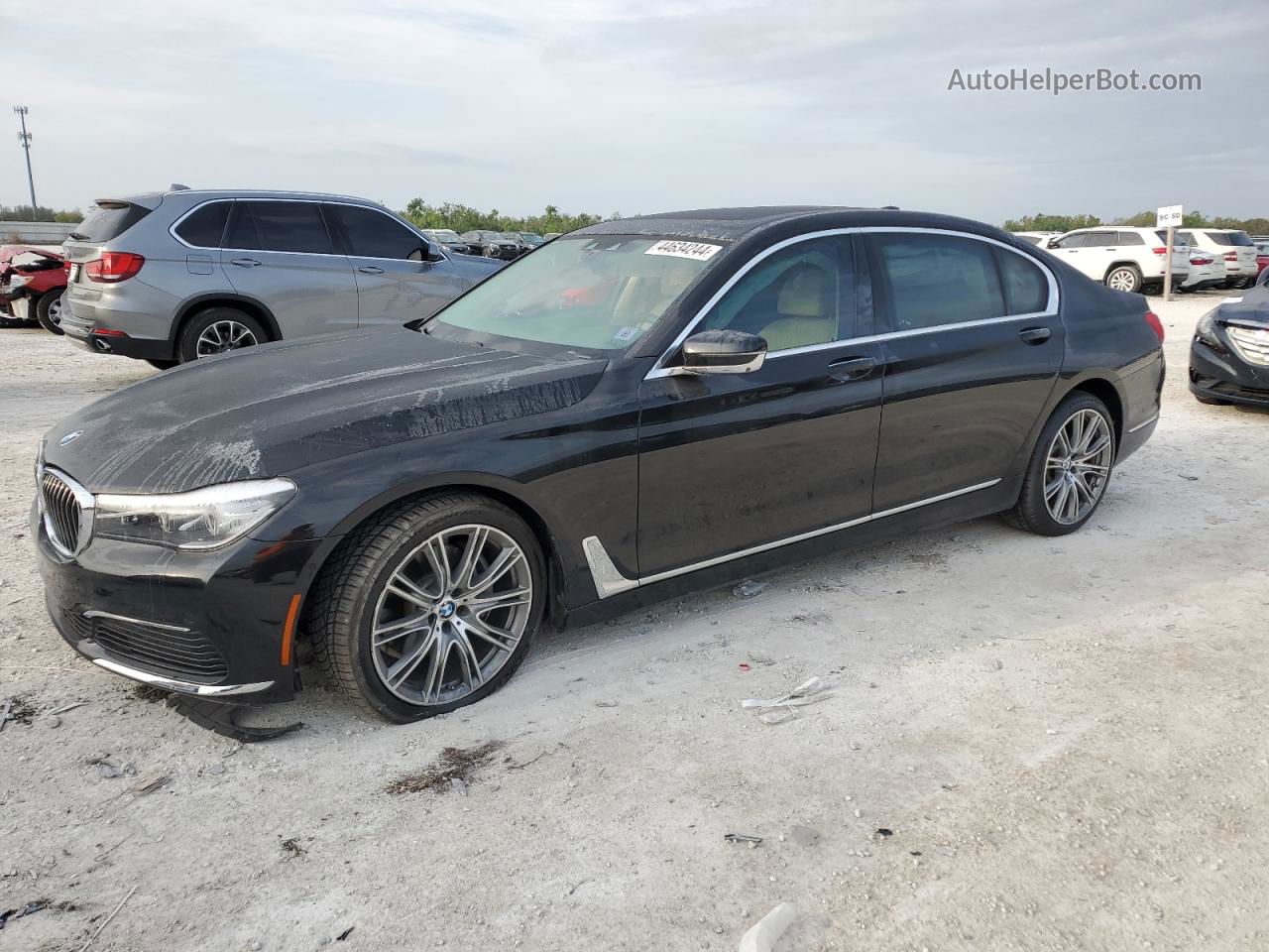 2019 Bmw 740 I Black vin: WBA7E2C50KB218236