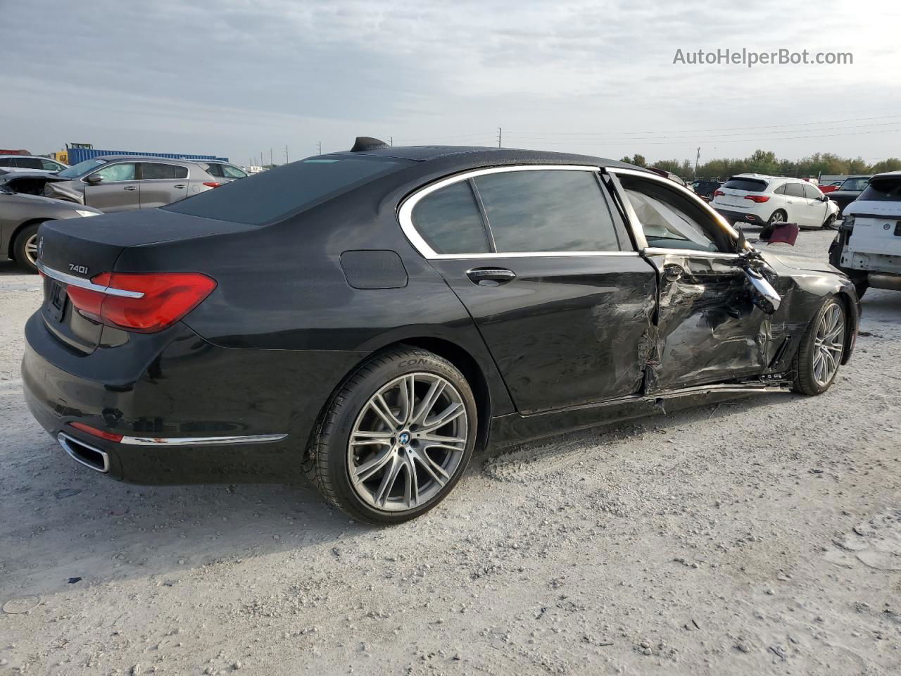 2019 Bmw 740 I Black vin: WBA7E2C50KB218236