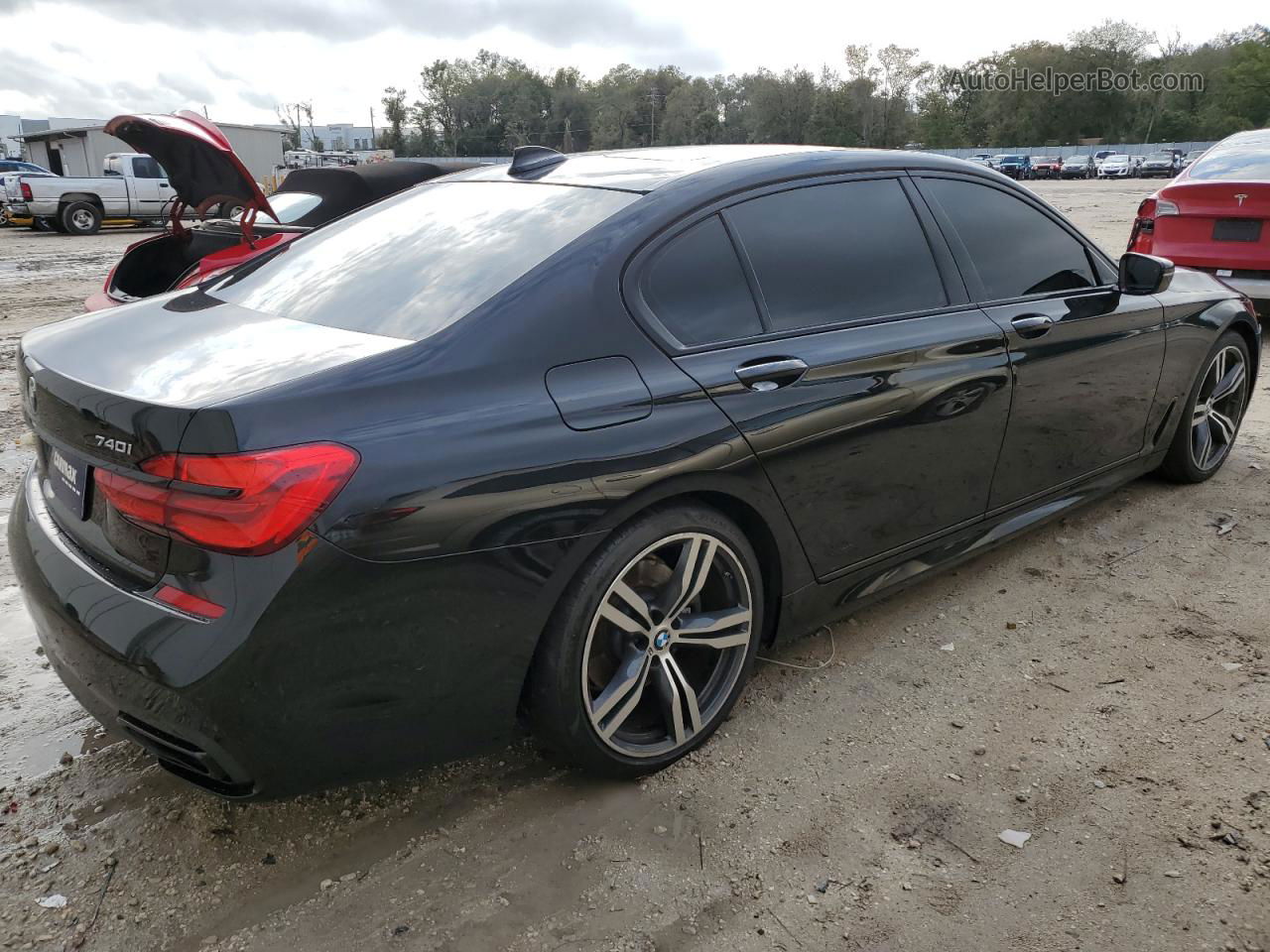 2019 Bmw 740 I Black vin: WBA7E2C51KB217547