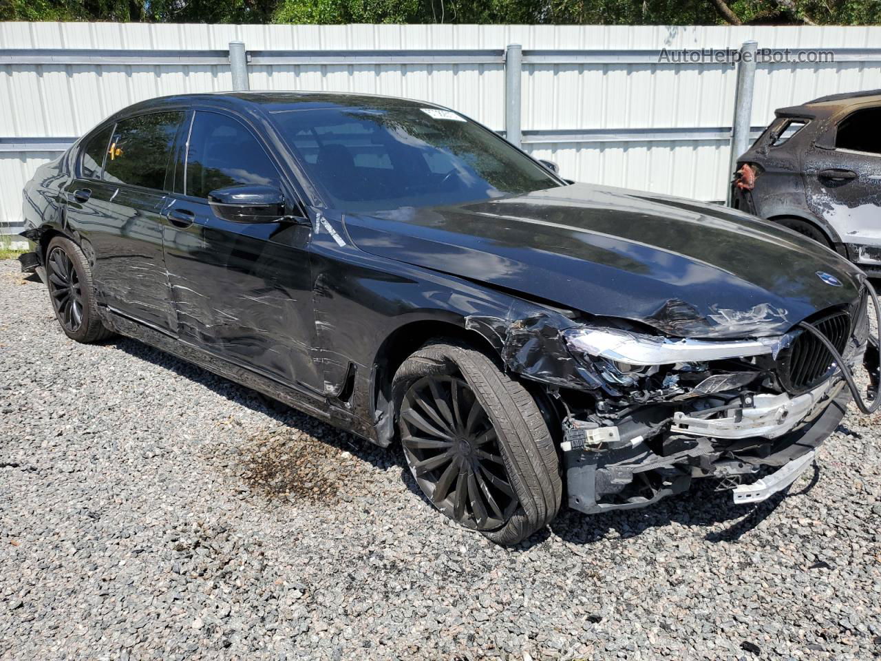 2019 Bmw 740 I Black vin: WBA7E2C51KB454698