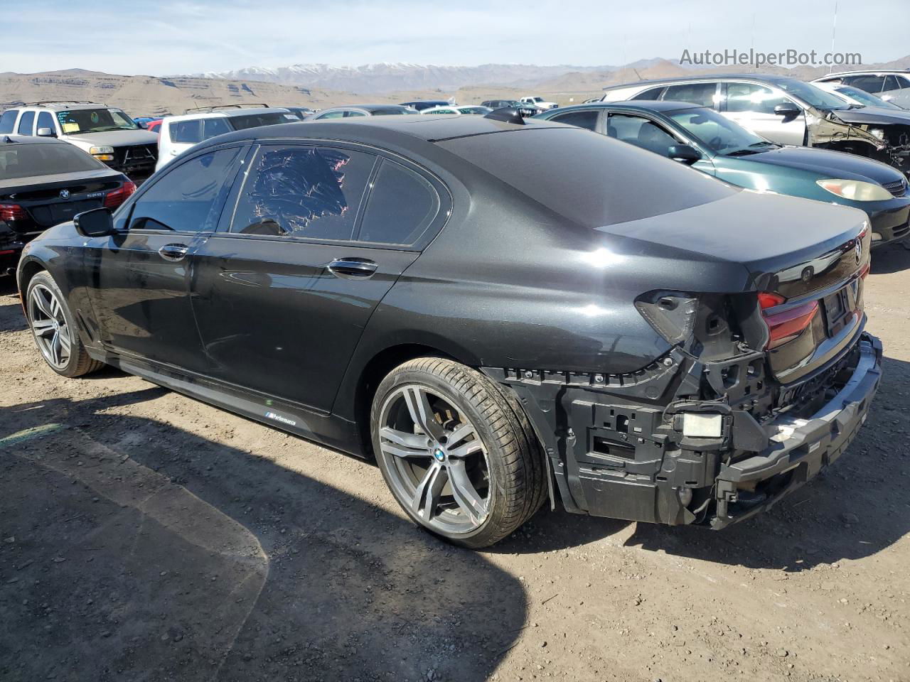 2019 Bmw 740 I Black vin: WBA7E2C51KB454765