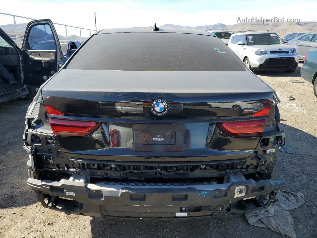 2019 Bmw 740 I Black vin: WBA7E2C51KB454765