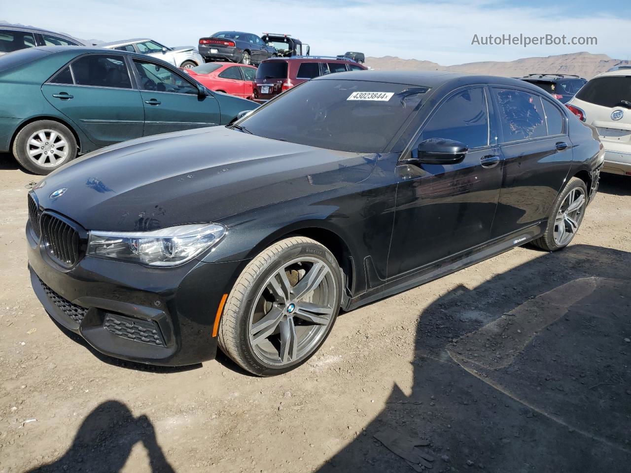 2019 Bmw 740 I Black vin: WBA7E2C51KB454765